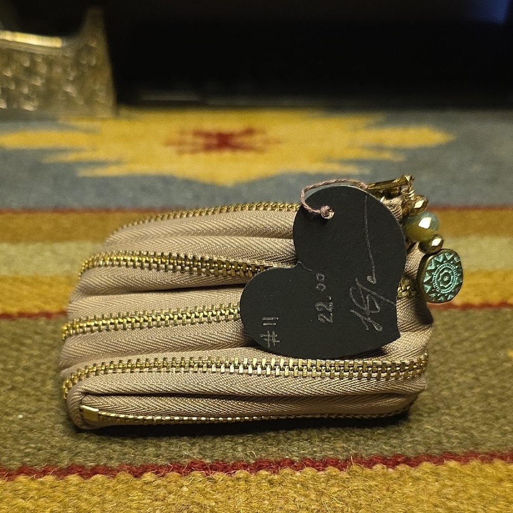 Gold Zippered Pouch